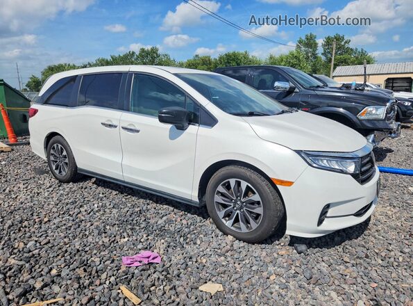 5FNRL6H75MB043517 2021 HONDA ODYSSEY Белый Передняя правая четверть
