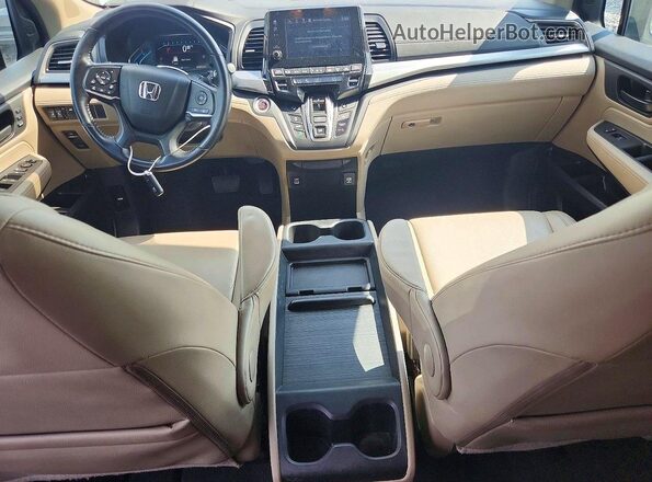 5FNRL6H75MB043517 2021 HONDA ODYSSEY Белый Вид панели приборов