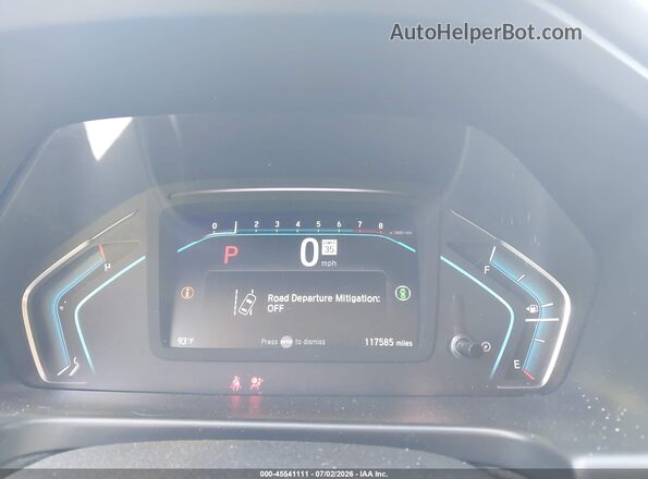 5FNRL6H75NB011412 2022 HONDA ODYSSEY White Вид задніх сидінь