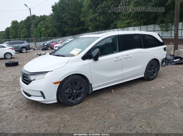 5FNRL6H75PB003524 2023 HONDA ODYSSEY White Vista tres cuartos delantera izquierda