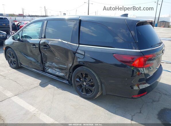 5FNRL6H75RB063936 2024 HONDA ODYSSEY Black უკანა მარცხენა