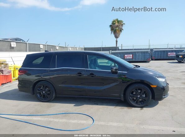 5FNRL6H75RB063936 2024 HONDA ODYSSEY Black უკანა სალონის ხედი
