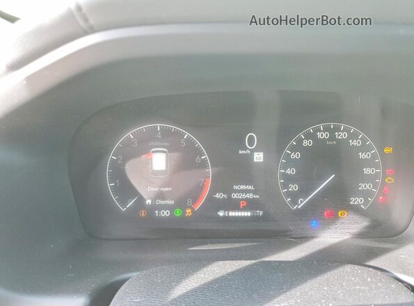 5FNRL6H75TB501538 2026 HONDA ODYSSEY White ხელსაწყოთა პანელის ხედი