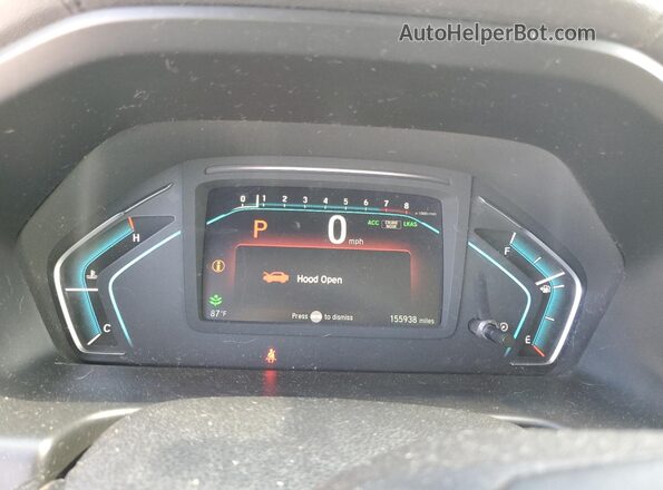 5FNRL6H76JB008173 2018 HONDA ODYSSEY Gray Widok zestawu wskaźników