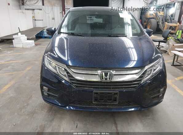 5FNRL6H76KB049565 2019 HONDA ODYSSEY Blue ხელსაწყოთა პანელის ხედი