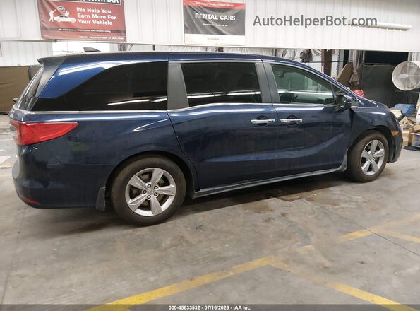 5FNRL6H76KB049565 2019 HONDA ODYSSEY Blue უკანა სალონის ხედი