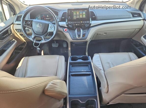 5FNRL6H76KB078550 2019 HONDA ODYSSEY White Առջևի վահանակի տեսք