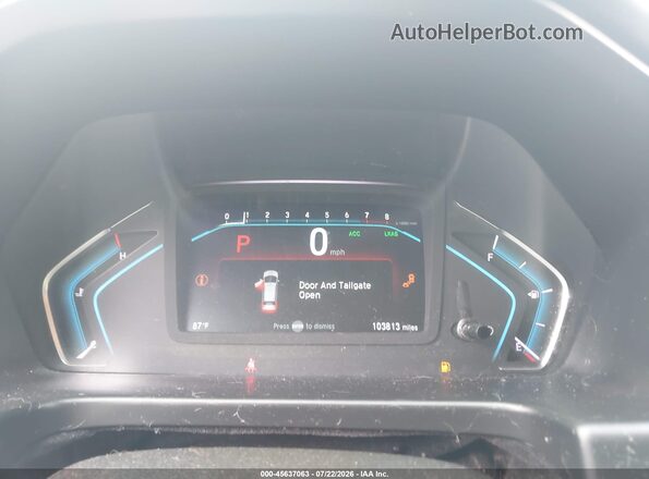 5FNRL6H76KB095414 2019 HONDA ODYSSEY Белый Вид задних сидений