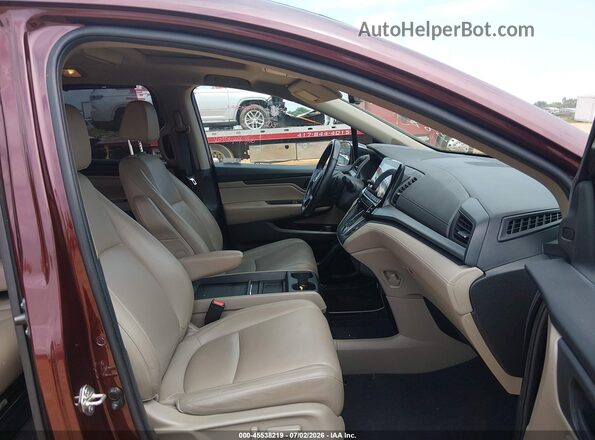 5FNRL6H76LB017247 2020 HONDA ODYSSEY Maroon Вид салону спереду