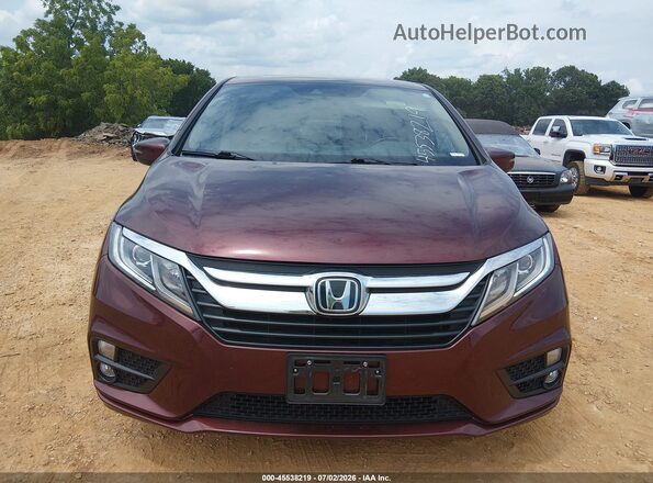 5FNRL6H76LB017247 2020 HONDA ODYSSEY Maroon Вид щитка приладів
