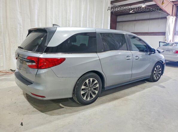 5FNRL6H76MB035152 2021 HONDA ODYSSEY Серебряный Задняя правая четверть