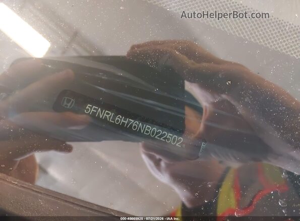 5FNRL6H76NB022502 2022 HONDA ODYSSEY Серый Вид подкапотного пространства