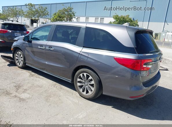 5FNRL6H76NB029479 2022 HONDA ODYSSEY Gray Trasero izquierdo