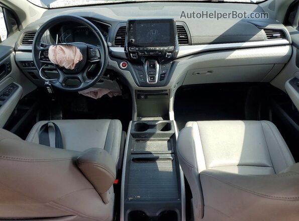 5FNRL6H77JB022566 2018 HONDA ODYSSEY Gray წინა პანელის ხედი