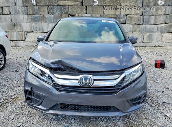 5FNRL6H77JB022566 2018 HONDA ODYSSEY Gray წინა ხედი
