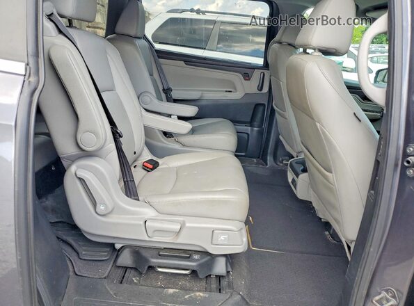 5FNRL6H77JB022566 2018 HONDA ODYSSEY Gray უკანა სალონის ხედი