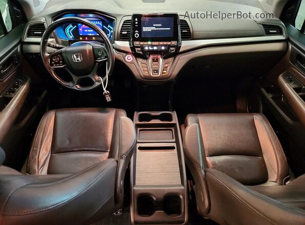 5FNRL6H77JB032241 2018 HONDA ODYSSEY Black Առջևի վահանակի տեսք