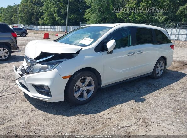 5FNRL6H77JB057303 2018 HONDA ODYSSEY White წინა მარცხენა ხედი სამი მეოთხედიდან