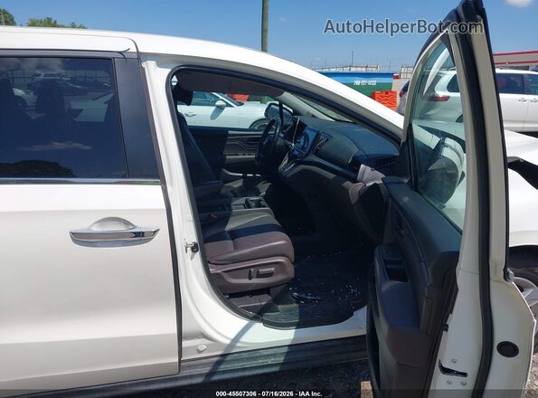 5FNRL6H77JB057303 2018 HONDA ODYSSEY White წინა სალონის ხედი