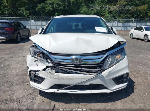 5FNRL6H77JB057303 2018 HONDA ODYSSEY White ხელსაწყოთა პანელის ხედი