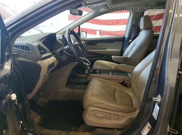 5FNRL6H77KB058811 2019 HONDA ODYSSEY Gray წინა სალონის ხედი