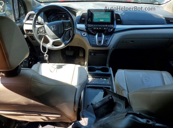 5FNRL6H77KB058811 2019 HONDA ODYSSEY Gray წინა პანელის ხედი