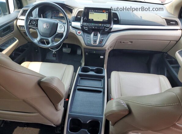 5FNRL6H77KB103231 2019 HONDA ODYSSEY Burgundy Вид панелі приладів