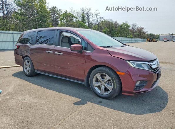 5FNRL6H77KB103231 2019 HONDA ODYSSEY Burgundy Передня права чверть