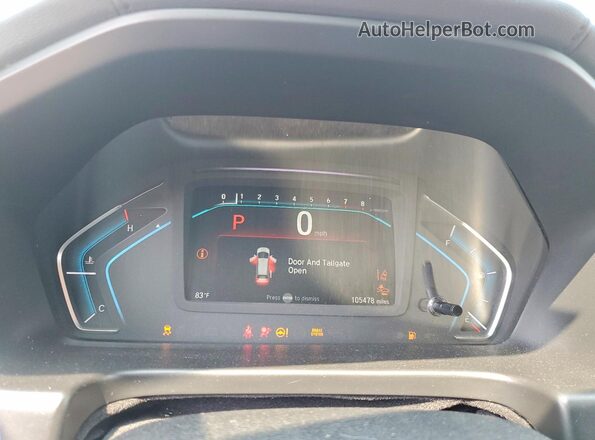 5FNRL6H77KB103231 2019 HONDA ODYSSEY Burgundy Вид щитка приладів