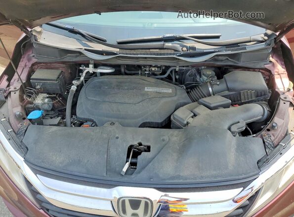 5FNRL6H77KB103231 2019 HONDA ODYSSEY Burgundy Вид підкапотного простору