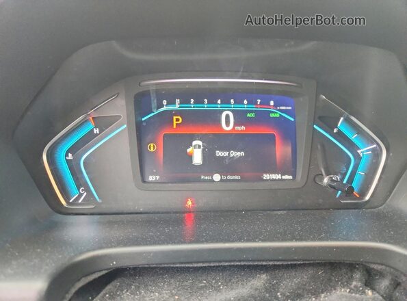 5FNRL6H77KB114360 2019 HONDA ODYSSEY Charcoal ხელსაწყოთა პანელის ხედი