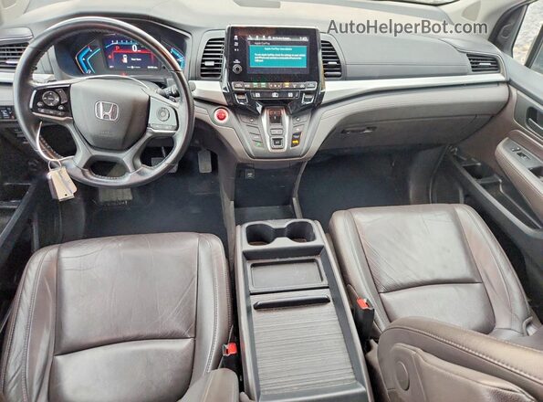5FNRL6H77KB114360 2019 HONDA ODYSSEY Charcoal წინა პანელის ხედი