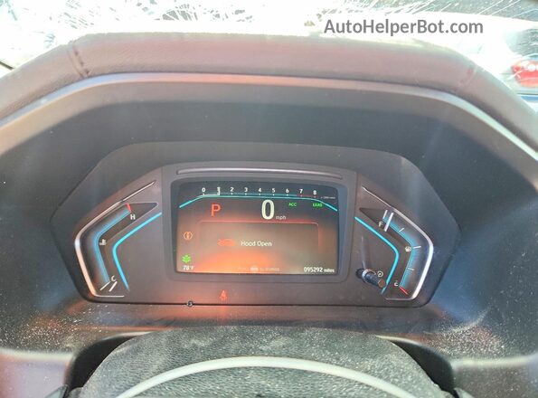 5FNRL6H77KB135340 2019 HONDA ODYSSEY Maroon Vista del cuadro de instrumentos