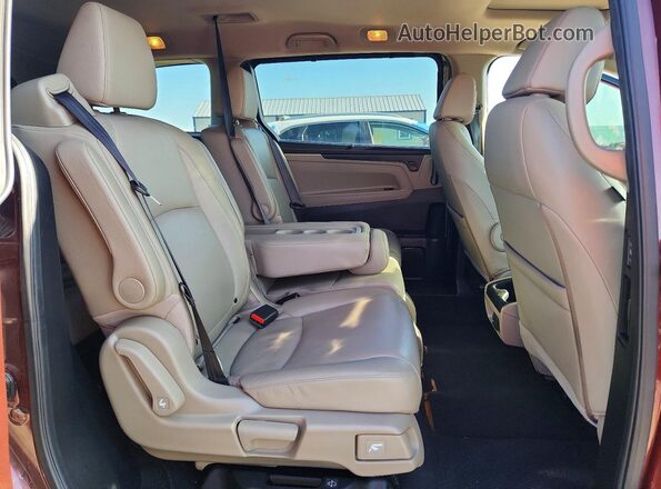 5FNRL6H77KB135340 2019 HONDA ODYSSEY Maroon Vista interior trasera
