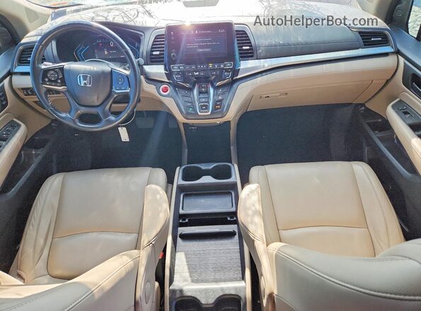 5FNRL6H77KB135340 2019 HONDA ODYSSEY Maroon Vista del salpicadero