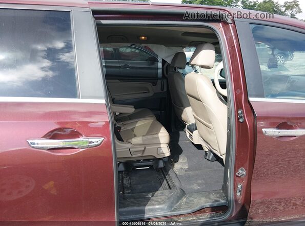5FNRL6H77LB074203 2020 HONDA ODYSSEY Maroon VIN sticker view