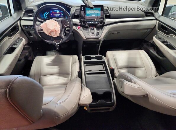 5FNRL6H77MB016013 2021 HONDA ODYSSEY Синий Вид панели приборов