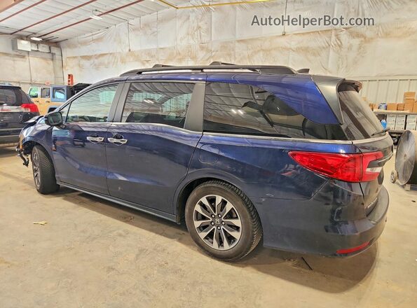 5FNRL6H77MB016013 2021 HONDA ODYSSEY Синий Задняя левая четверть