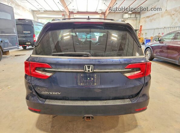 5FNRL6H77MB016013 2021 HONDA ODYSSEY Синий Вид сзади