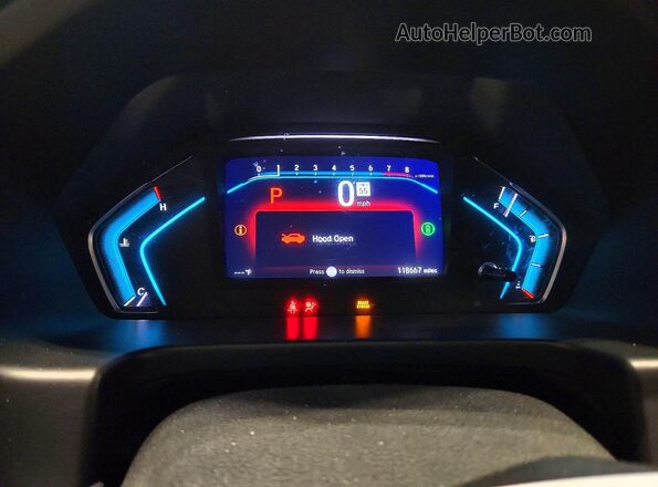 5FNRL6H77MB016013 2021 HONDA ODYSSEY Синий Вид щитка приборов