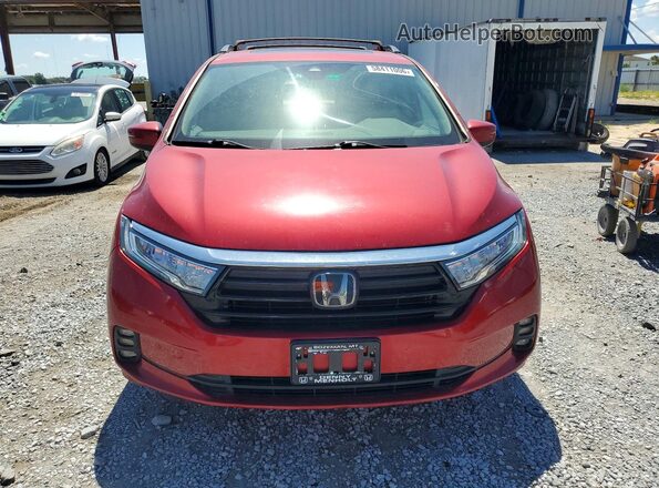5FNRL6H77NB017289 2022 HONDA ODYSSEY Red Դիմացի տեսք