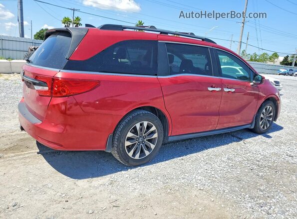5FNRL6H77NB017289 2022 HONDA ODYSSEY Red Հետևի աջ