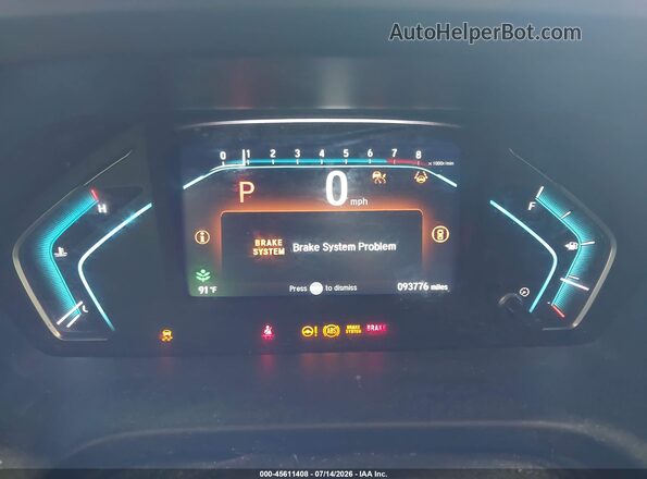 5FNRL6H77NB020192 2022 HONDA ODYSSEY Blue უკანა სავარძლების ხედი