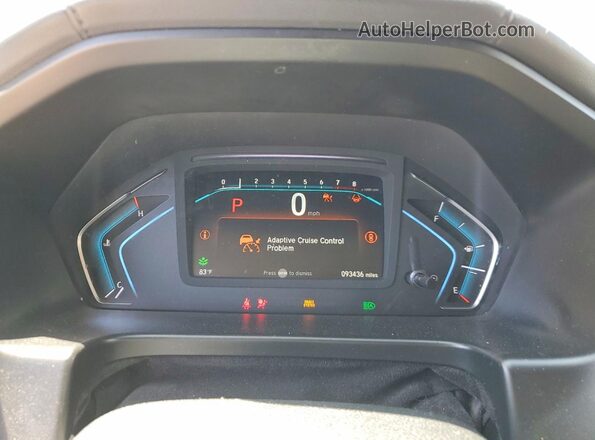 5FNRL6H77NB060434 2022 HONDA ODYSSEY White Vista del cuadro de instrumentos