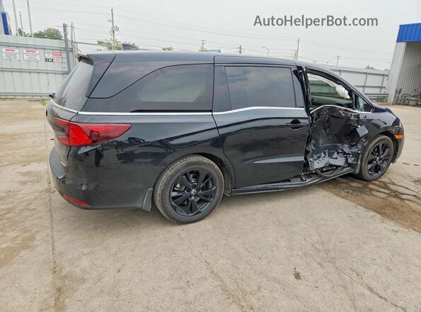 5FNRL6H77RB068300 2024 HONDA ODYSSEY Black Задня права чверть