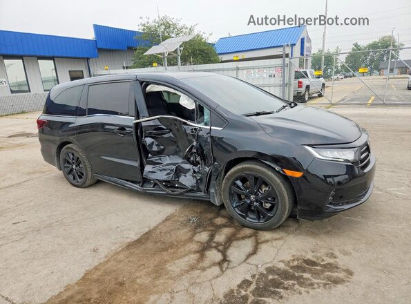 5FNRL6H77RB068300 2024 HONDA ODYSSEY Black Передня права чверть