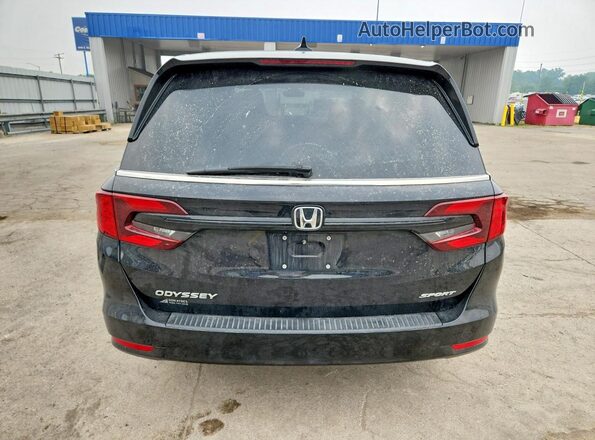 5FNRL6H77RB068300 2024 HONDA ODYSSEY Black Вид ззаду