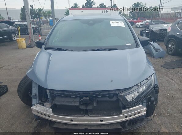 5FNRL6H77SB023508 2025 HONDA ODYSSEY Blue Widok wnętrza z tyłu
