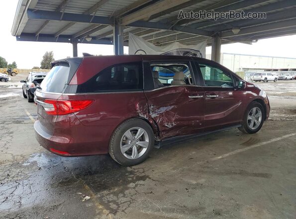 5FNRL6H78JB035259 2018 HONDA ODYSSEY Burgundy Հետևի աջ