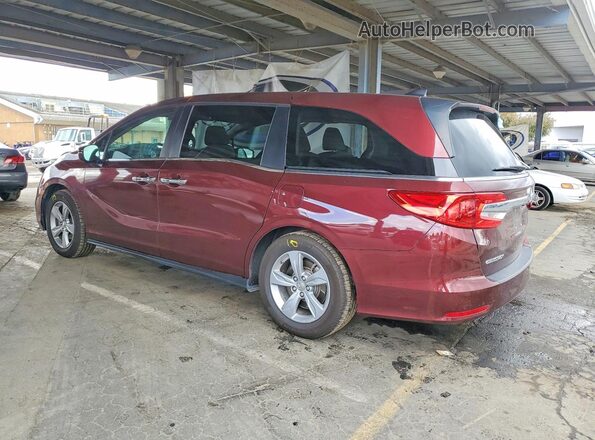 5FNRL6H78JB035259 2018 HONDA ODYSSEY Burgundy Հետևի ձախ